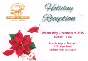 Holiday Reception half flyer